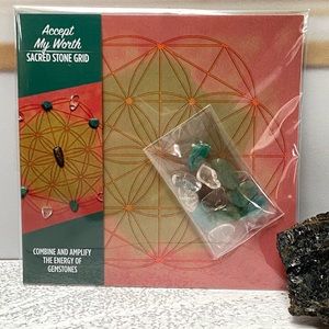 NIP Accept My Worth | Sacred Stone Mini Crystal Grid | Crystal | Crystal Grid